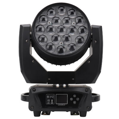 RGBW Bewegtes Kopfwaschlicht 19*15w Mechanischer Fokus LED Zoomlicht