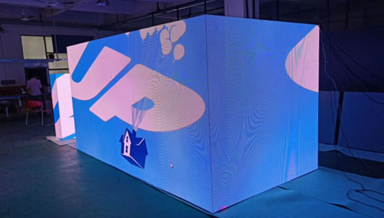 500x500mm Innenvermietung LED-Bildschirm 90 Grad 1920hz Led-Videowand